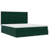 vidaXL Ottoman-Bett mit Matratzen Dunkelgr&uuml;n 180x200 cm Samt