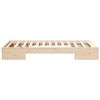 vidaXL Bodenbettgestell Braun 90 x 190 cm Massivholz Kiefer