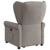 vidaXL Massagesessel mit Aufstehhilfe Taupe Stoff