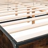 vidaXL Bettgestell R&auml;uchereiche 150x200 cm Holzwerkstoff und Metall