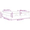 vidaXL Ottoman-Bett mit Matratzen Dunkelblau 200x200 cm Samt