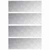 vidaXL Treppe Tritt Rechtwinklig 4 pcs Silber 90 x 30 cm Aluminium
