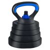 vidaXL 2-in-1 Kurzhantel Langhantel Set 30kg Schwarz und Blau