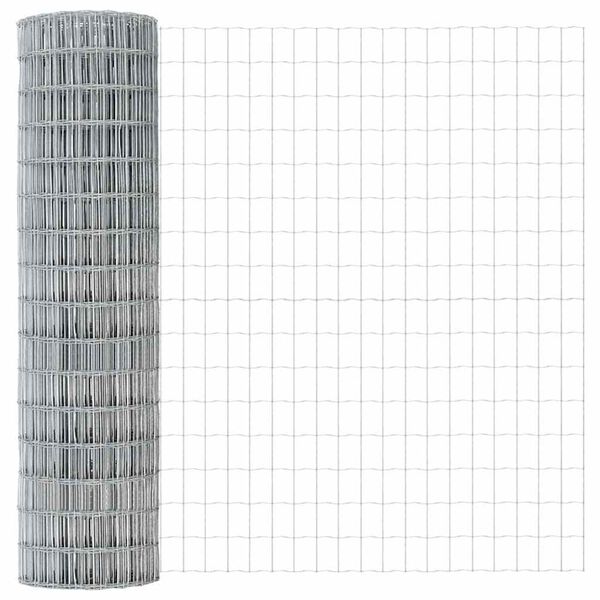 vidaXL Eurozaun 1,4 x 10 m PVC-beschichtetes Eisen
