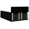 vidaXL Boxspringbett mit Matratze Schwarz 160x200 cm Stoff