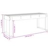 vidaXL Gartenbank 110x38x45 cm Massivholz Kiefer