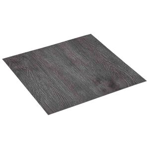 vidaXL Selbstklebende Bodenplanken Dunkelbraun und Schwarz