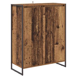 vidaXL Schuhschrank mit T&uuml;r Altholz 79 x 36 x 100 cm Holzwerkstoff