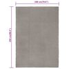 vidaXL Teppich Rechteckig Grau 180x250 cm Baumwolle