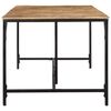 vidaXL Esstisch 220x90x75 cm Raues Massivholz Mango