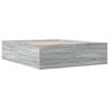 vidaXL Bettgestell Grau Sonoma 160x200 cm Holzwerkstoff
