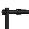 vidaXL Hintergrundstativ Schwarz 305x243 cm Stahl