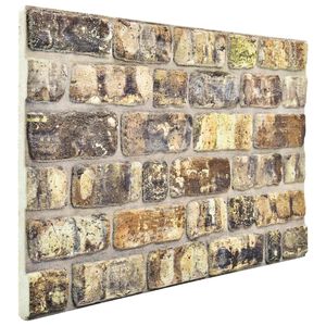 vidaXL Wandpaneele 10 stk. 100 x 50 cm Mehrfarbig EPS-Schaum