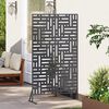 vidaXL Sichtschutz Anthrazit 100 x 50 x 180 cm Stahl