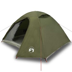 vidaXL Kuppel-Campingzelt 4 Personen Olivgr&uuml;n Wasserdicht