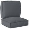 vidaXL Palettenkissenset 2 pcs Anthrazit Oxford-Stoff