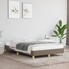 vidaXL Bettgestell ohne Matratze Taupe 120x190 cm Stoff