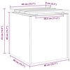 vidaXL Gartenbank Schwarz 40 x 40 x 43 cm
