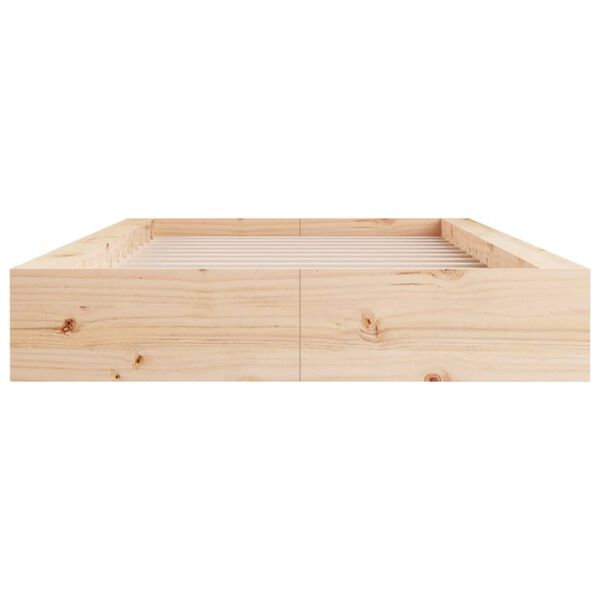 vidaXL Massivholzbett 100x200 cm