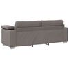 vidaXL Sofa 3 pcs Taupe Leinenmischgewebe