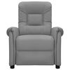 vidaXL Massagesessel Grau Kunstleder