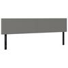 vidaXL Kopfteile 2 Stk. Dunkelgrau 80x5x78/88 cm Stoff