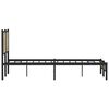 vidaXL Metallbett ohne Matratze Sonoma-Eiche 140x190 cm