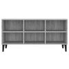 vidaXL TV-Schrank mit Metallbeinen Grau Sonoma 103,5x30x50 cm