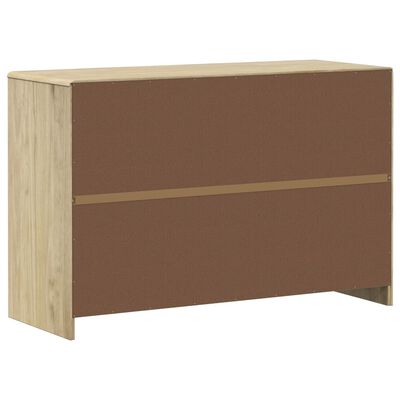 vidaXL Sideboard SAUDA Eiche-Optik 114x43x75,5 cm Kiefernholz