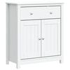 vidaXL Badschrank BERG Wei&szlig; 69,5x34x80 cm Massivholz Kiefer