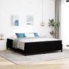 vidaXL Boxspringbett Schwarz 180 x 200 cm Stoff