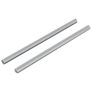 vidaXL Gewindestangen 2 stk. Silber M6 x 120 mm Metall