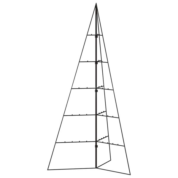 vidaXL Metall-Weihnachtsbaum für Dekorationen Schwarz 100 cm