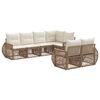 vidaXL Gartensofa-set 7 stk. 7-Sitzanzahl Beige und Cremewei&szlig;