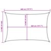 vidaXL Sonnensegel 160 g/m&sup2; Schwarz 2,5x4 m HDPE