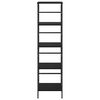 vidaXL B&uuml;cherregal Schwarz Eichen-Optik 40 x 29,5 x 149 cm