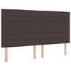 vidaXL Boxspringbett mit Matratze Braun 140 x 200 cm Stoff