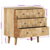 vidaXL Schubladenschrank 70x35x70 cm Massivholz Mango