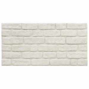 vidaXL 3D-Wandpaneele 10 Stk. Wei&szlig; Backstein-Optik EPS