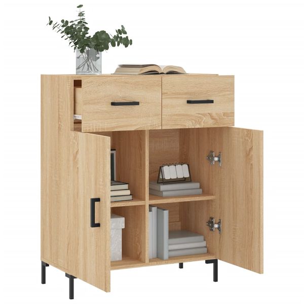 vidaXL Sideboard Sonoma-Eiche 69,5x34x90 cm Holzwerkstoff