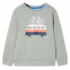 vidaXL Kinder-Sweatshirt Hellkhaki Melange 104