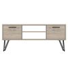 Homemania TV-Schrank Almira 120x35x50 cm Holzoptik und Schwarz
