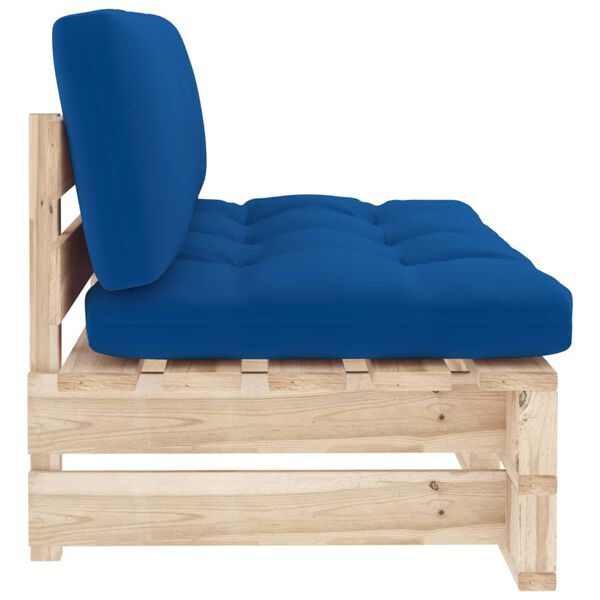 vidaXL Outdoor-Mittelsofa Paletten Impr&auml;gniertes Kiefernholz