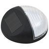 vidaXL Outdoor Solar-Wandleuchten LED 12 Stk. Rund Schwarz