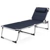 Campart Travel Klappbare Campingliege Rome Blau 200x67x35 cm