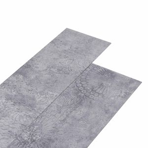 vidaXL Selbstklebende PVC-Bodenplanken Zementgrau 30,5 x 61 cm 28 Stk.