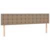 vidaXL Ottoman-Bett mit Matratzen Cappuccino 180x200cm Kunstleder