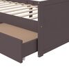 vidaXL Massivholzbett mit Schubladen Dunkelbraun Kiefer 90x200 cm