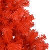 vidaXL K&uuml;nstlicher Weihnachtsbaum Beleuchtung & Kugeln Rot 120 cm