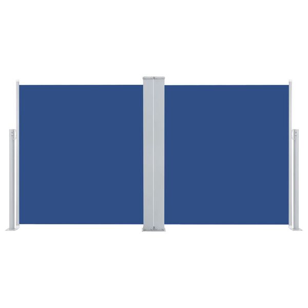 vidaXL Ausziehbare Seitenmarkise Blau 100 x 600 cm
